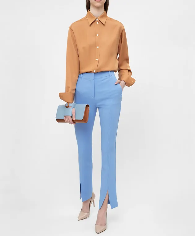 Victoria Beckham Pantaloni blu TRSLM2809